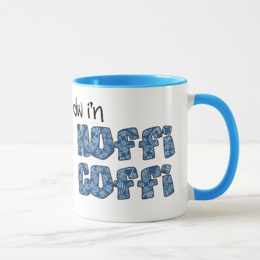Mug de café gallois : Hoffi Coffi, Motif ethnique  (Droite)