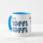Mug de café gallois : Hoffi Coffi, Motif ethnique  (Devant gauche)