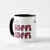 Mug de café gallois : Hoffi Coffi, Rouge, Motif ve (Devant gauche)