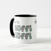 Mug de café gallois : Hoffi Coffi, Rouge, Vert, Ar (Devant gauche)