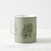 Mug de café Gargoyles vert (Devant gauche)