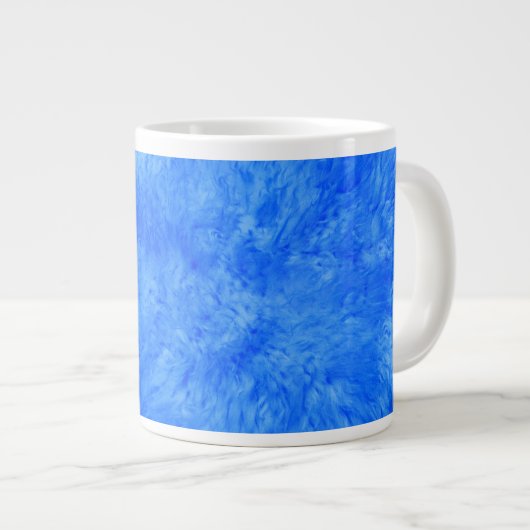 Mug de café géant à fourrure bleue (Devant droit)