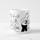 Mug de café géant avec une illustration de charpen (Devant)