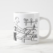 Mug de café géant avec une illustration de charpen (Droite)