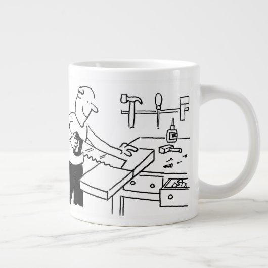 Mug de café géant avec une illustration de charpen (Droite)