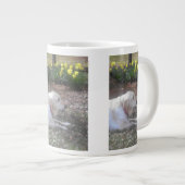 Mug de café géant du Labrador jaune (Devant droit)