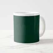 Mug de café géant vert foncé (Devant droit)