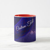 Mug de café géométrique Blue Space Donuts (Centre)