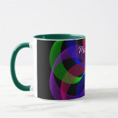 Mug de café géométrique hybride 2D 3D (Gauche)