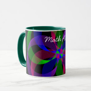 Mug de café géométrique hybride 2D 3D