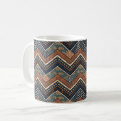 Mug de café géométrique rétro (Devant gauche)