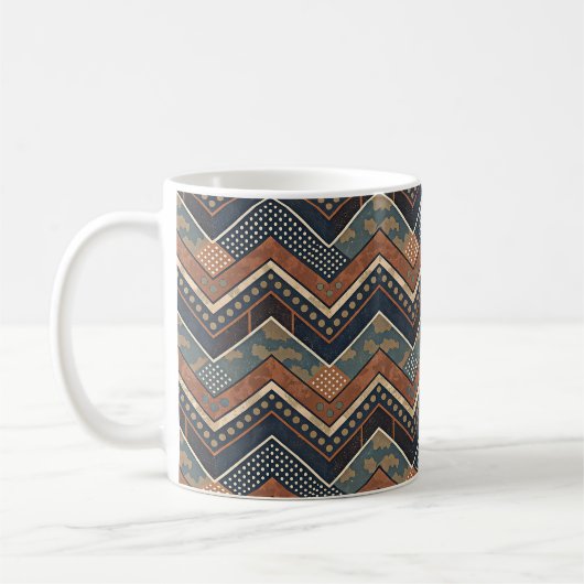 Mug de café géométrique rétro (Gauche)