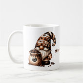 Mug de café Gnome personnalisé (Gauche)