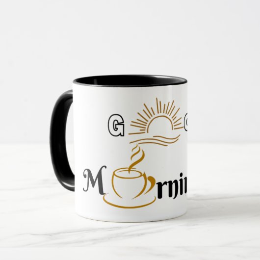 Mug de café "Good Morning" - Me Time Mug for Peace (Devant gauche)