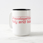 Mug de café gras et sans excuses (Devant gauche)