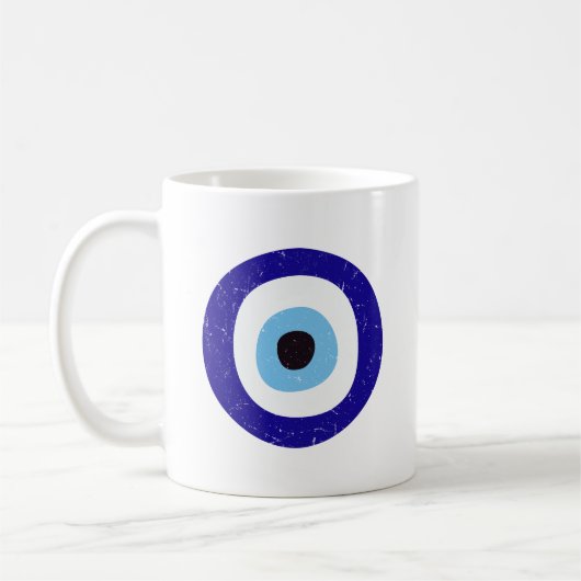 Mug de café grec mal aux yeux (Gauche)