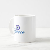 Mug de café grec mal aux yeux (Devant gauche)