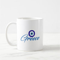 Mug de café grec mal aux yeux