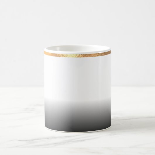 Mug de café grise et dorée (Centre)