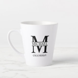Mug de café Groomsman personnalisé classique