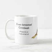 Mug de café Grosbeak à poitrine Rose (Gauche)
