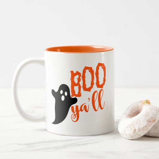Mug de café Halloween Boo (Avec donut)