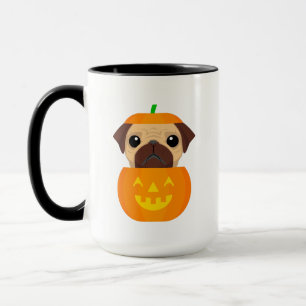 Mug de café Halloween Pugkin