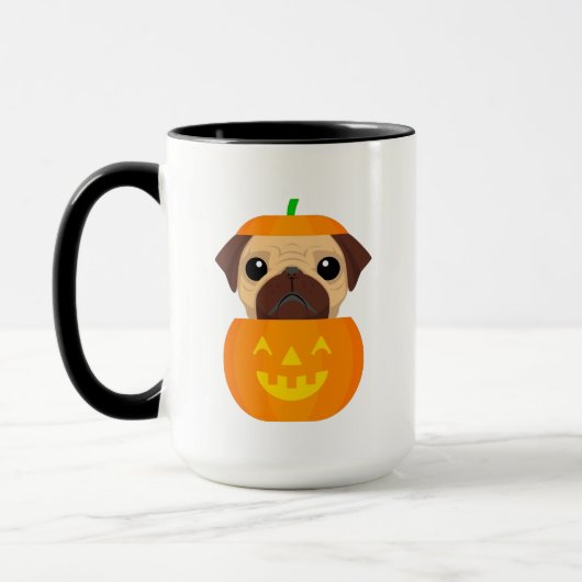 Mug de café Halloween Pugkin (Gauche)