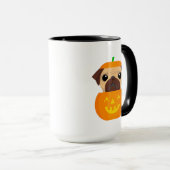 Mug de café Halloween Pugkin (Devant droit)