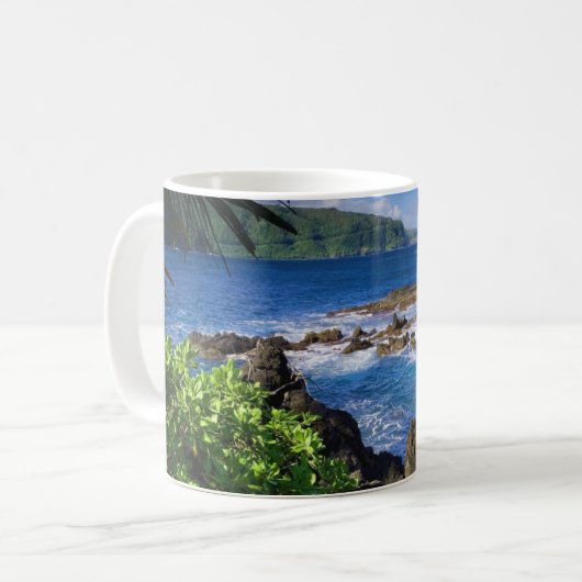Mug de café Hawaii tropical (Devant gauche)