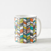 Mug de café Herringbone moderne du milieu du siècl (Devant droit)