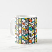 Mug de café Herringbone moderne du milieu du siècl (Devant gauche)