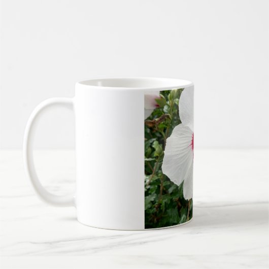 Mug de café Hibiscus blanc (Gauche)