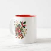 Mug de café Holiday Holly (Devant gauche)