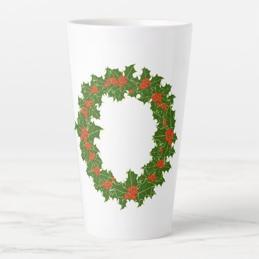 Mug de café Holly Wreath Christmas (Devant)