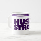 Mug de café Husky Strong (Devant gauche)