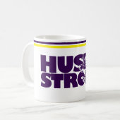 Mug de café Husky Strong (Devant gauche)