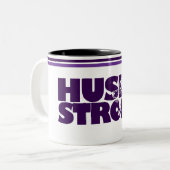 Mug de café Husky Strong (Devant gauche)