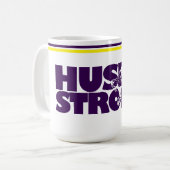 Mug de café Husky Strong (Devant gauche)