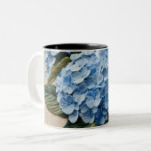 Mug de café Hydrangea bleu (Devant gauche)