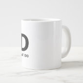 Mug de café "iDAD" 20oz (Devant droit)