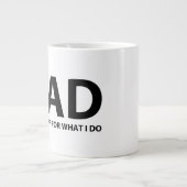Mug de café "iDAD" 20oz (Devant)