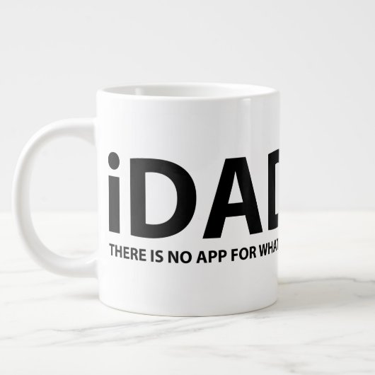 Mug de café "iDAD" 20oz (Gauche)
