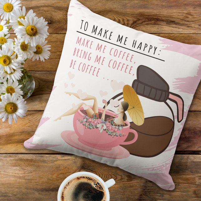 Mug de café idiot | Fille dans un Coussin de Mug (Créateur téléchargé)