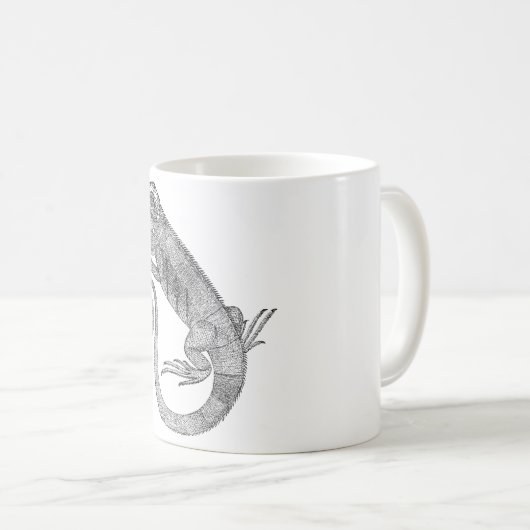 Mug de café Iguana (Devant droit)