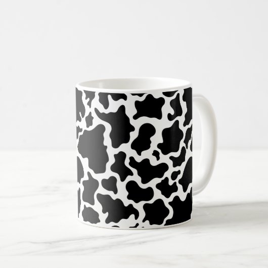 Mug de café imprimé de vache (Devant droit)