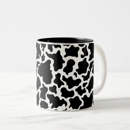 Mug de café imprimé de vache (Devant droit)