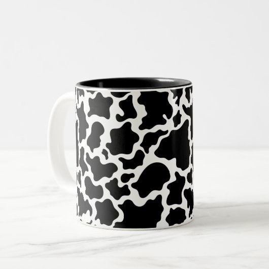 Mug de café imprimé de vache (Devant gauche)