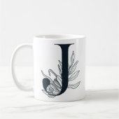 Mug de café initial Monogram J (Gauche)