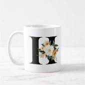 Mug de café initial Monogramme H (Gauche)